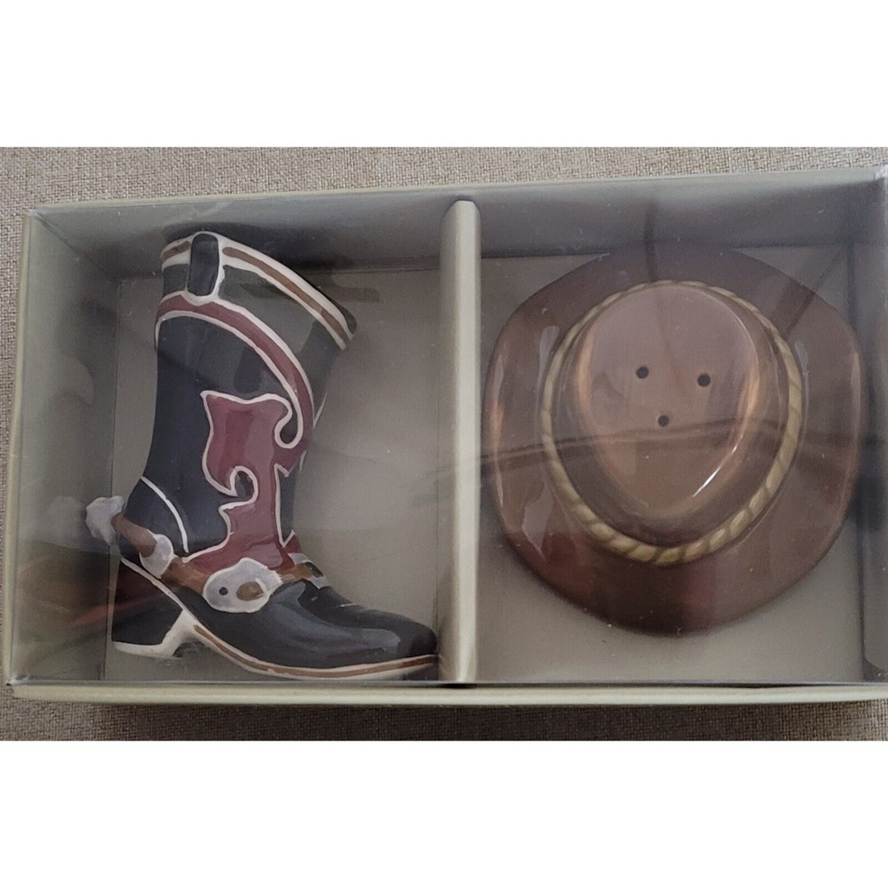 Sonoma WESTERN COWBOY SALT & PEPPER SHAKERS and Spreaders